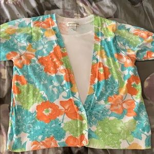 Cathy Daniels Floral sweater top